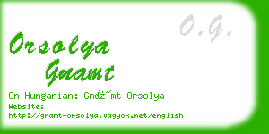 orsolya gnamt business card